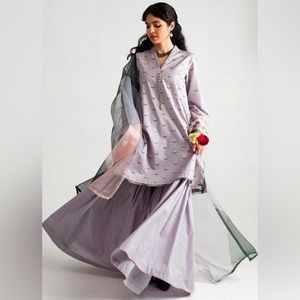 Zara Shahjahan Purple Gharara